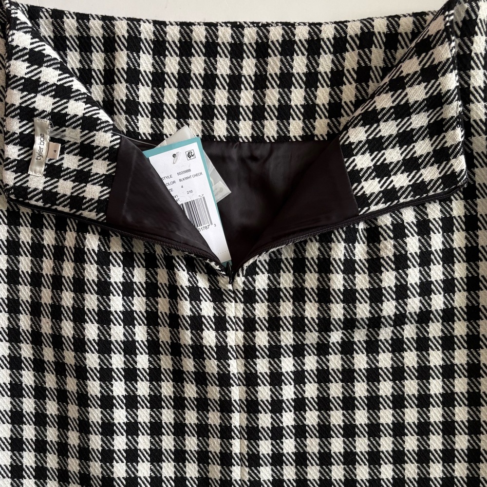 TYLER BOE ASHLEY Check Skirt Black/White NWT - Picture 10 of 15
